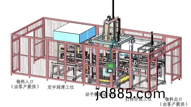 全自动轮胎平衡机，可在线检测静不平衡和动不平衡！