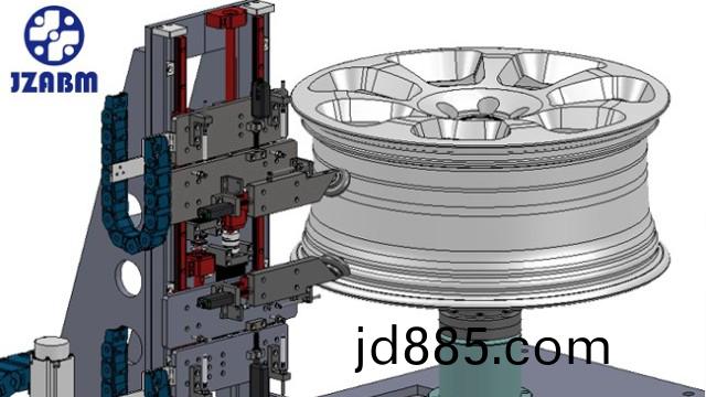 集智机电：铝合金轮毂跳动与平衡检测一体机