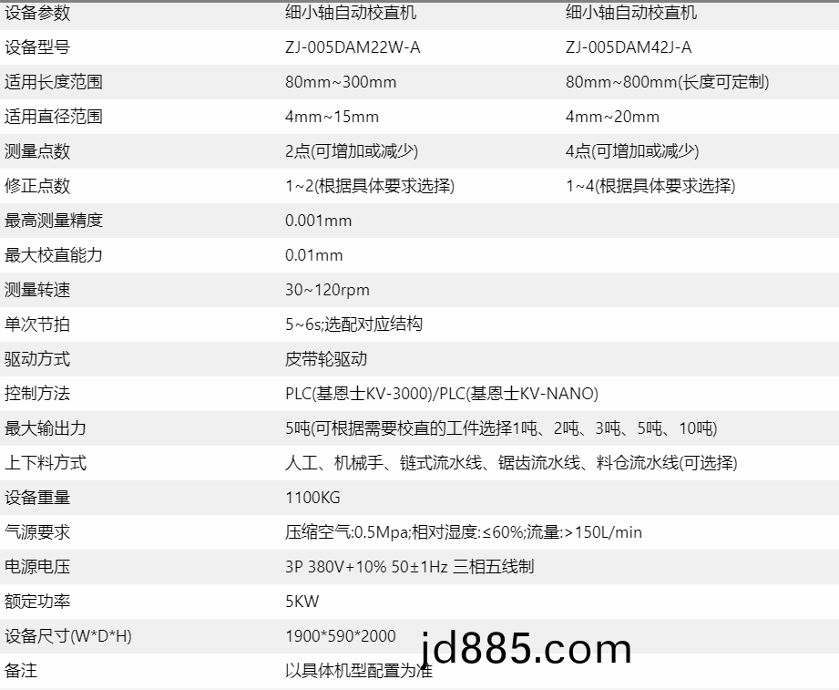 细小轴自动校直机